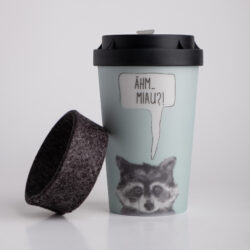 Seegert Kaffeerösterei Mehrwegbecher Sneaky Raccoon